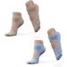 Toe Socks Women Cotton Athletic Running Yoga Socks Ankle Low Cut Toesocks for Women(2 Pairs)