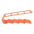 Desktop Plastic Phone VCR DVD TV Step Remote Control Holder Storage Rack Organizer (Orange)