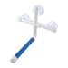 Bird Parrot Perches Foldable Suction Cup Bird Perch Perches Stand Window Shower Bath Wall Paw Grinding Stand Toy Blue White