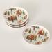 Sullivans 8" Rustic Cabin Snack Plate Set of 4, Ceramic