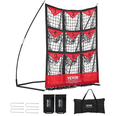 VEVOR 9 Hole Baseball Net,Softball Baseball Training Equipment for Hitting Pitching Practice,for Youth Adults