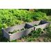 Over Ground Raised Garden Bed, Large Long Wooden Planter Box, Gray