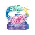 CAKVIICA 3D Puzzle Jig-saw Clear Twelve 12 Constellation Astrolog Flash LED Light