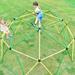 Climbing Dome 12 FT Geometric Dome Climber with Climbing Grip for Kids Indoor Outdoor Play Equipment Supports 1000LBS Jungle Gym Playground Backyard Play Centre Easy Assembly Light Green