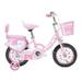 OWSOO Kids Bike 12 20in Bicycle for Girls Ages 3 13 Years with Training Wheels Basket Protective Net Fash Wheel
