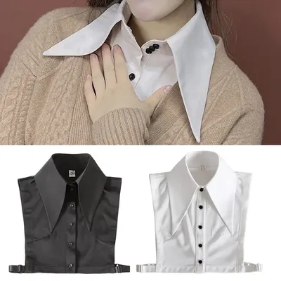 Sciarpa scialle decorazione camicia colletto finto scialle avvolgere moda colletto falso accessori per vestiti maglione accessori decorativi