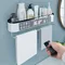 Punch-Freies Badezimmer Regal Mit Handtuch Bar Küche Lagerung Rack Lotionen Lagerung Haushalt Bad Zubehör Haushälterin Auf Wand