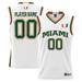 Men's GameDay Greats White Miami Hurricanes NIL Pick-A-Player Lightweight Basketball Jersey