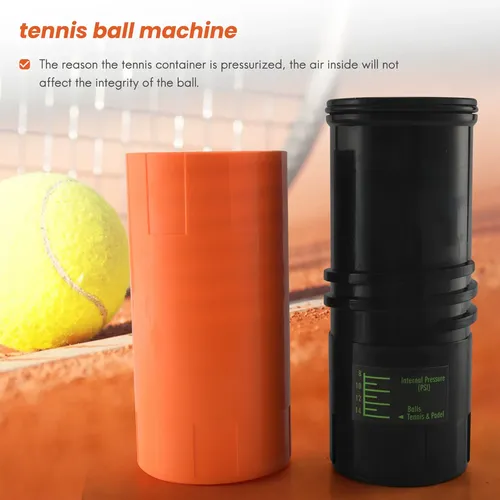 Tennisball-Sparer-halten Sie Tennisbälle frisch und hüpfen Sie neue Orange