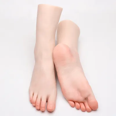 ZISHINE modello di piede in Silicone femminile nuova pratica per unghie piede manichino piedi Fetish per scarpe da lavoro espositore per gioielli ANRAN