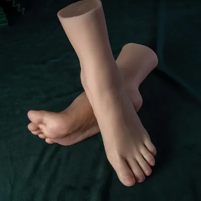 Silicone piedi modello simulazione Nail Practice manichino femminile piede Fetish per scarpe da lavoro calzino gioielli Display ZISHINE TGJ3812