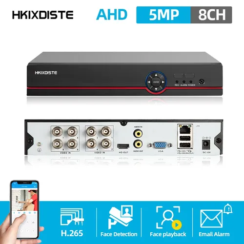 4CH 8CH 5MP Super HD DVR AHD Digital Audio Video Recorder Für 5MP/4MP/1080P Kamera POE HD H.265 Wolke P2P Remote Access DVR