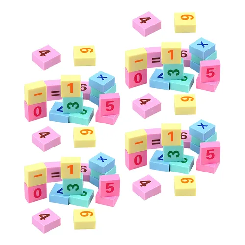 6 Boxen von tragbaren Radiergummis Mini-Radiergummis kleine Radiergummis Kinder Mathe Radiergummis digitale Radiergummis als Geschenk