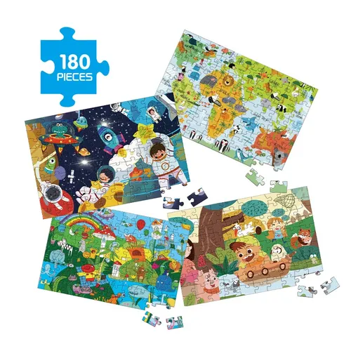 Papier Puzzle Zeichnungen 180 Kinder und Männer und Frauen Puzzleteile Mädchen Puzzleteile Puzzle Gruppe Puzzle p