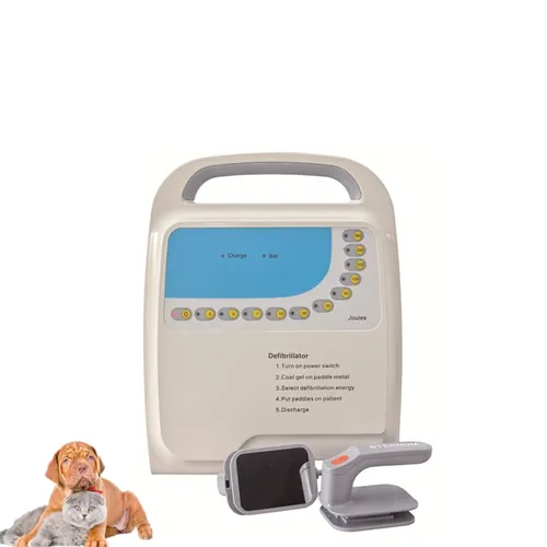 Krankenhaus erste hilfe gerät Tragbare monophasic Defibrillator mit pads 360J medizinische tier veterinär defibrillatoren