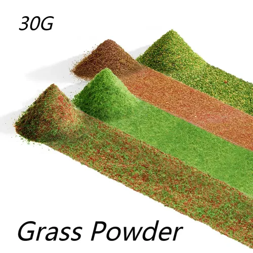 30G Gelände Pulver Modell Statische Gras Simulation Boden Pulver Laub für Eisenbahn Zug Wargame Landschaft Landschaft für Diorama