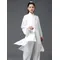 Tai Chi Kleidung Frauen Wushu Kleidung Kung Fu Wettbewerb Kleidung Kampfkunst Uniform Falten Kostenloser Hand Gemalt 2022 Weiß