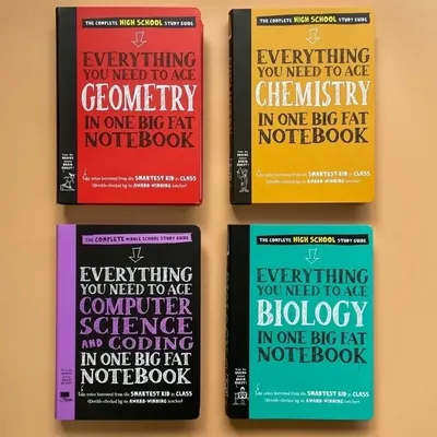 Alles, was Sie brauchen, um Geographie + Chemie + Informatik und Codierung + Biologie in einem großen fetten Notizbuch Englisch Bilderbuch