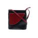 Vera Pelle Leather Crossbody Bag: Black Color Block Bags