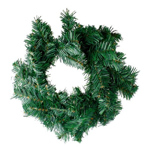 Lex Künstlicher Adventskranz Tannenkranz Weihnachtskranz tannengrün Ø ca. 35cm Image