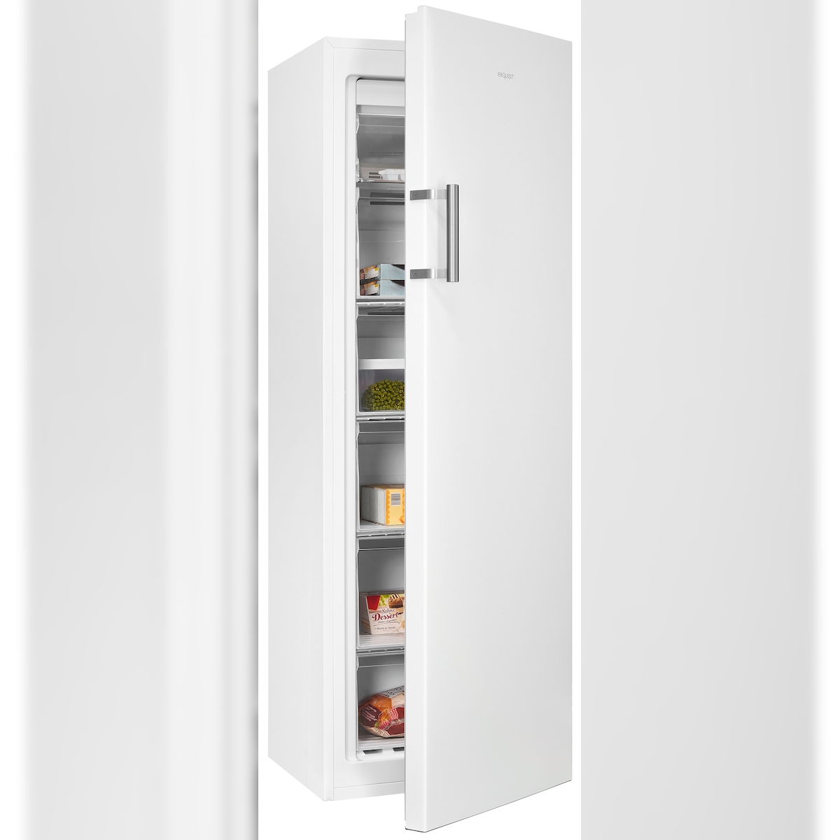 Exquisit Gefrierschrank GS271-NF-H-010D weiss | Nutzinhalt: 194 L | Alarm | NoFrost | 4* Gefrieren Image
