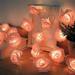 Rose Flower String Lights Valentine s Day Decoration 20 LED Battery Operated Romantic Rose Lights 9.84Ft Artificial Flowers Garland Led Lights For Valentine s Day Wedding Indoor Outdoor