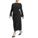 Plus Size Women's Relaxed Knit Maxi Dress by ELOQUII in Black Onyx (Size 28)