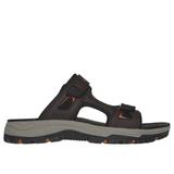 Skechers Men's Relaxed Fit: Prewitt - Lanston Sandals | Size 8.0 | Chocolate | Synthetic/Textile | Vegan