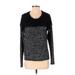 Vince Camuto Pullover Sweater: Black Marled Tops - Women's Size X-Small