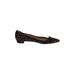 Manolo Blahnik Flats: Slip-on Chunky Heel Casual Brown Leopard Print Shoes - Women's Size 39.5 - Pointed Toe