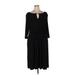 Ellen Tracy Casual Dress - Midi: Black Dresses - Women's Size 14