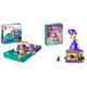 LEGO 43213 Disney Prinzessin Die kleine Meerjungfrau Märchenbuch Spielzeug & 43214 Disney Princess Rapunzel-Spieluhr