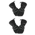 Unomor 2 Pairs Gloves for Working Out Knit Mittens Windproof Bike Gloves Ski Glove Wool Gloves Warm Lining Mittens Cold Weather Mittens Warm Mittens Cable Thermal Mitt Anti Gloves Winter