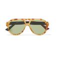 Gucci Accessories | Gucci Aviator Sunglasses | Color: Brown/Tan | Size: Os