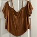 American Eagle Outfitters Tops | American Eagle Outfitters Aeo Soft And Sexy Cropped Top - Size Small - New | Color: Tan | Size: S