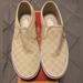 Vans Shoes | (74.) Vans Asher Slip-Ons | Color: Tan/White | Size: 9