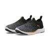 Laufschuh PUMA "Softride Premier Slip-On Strick-Laufschuhe Damen", Gr. 40.5, schwarz (schwarz gold cool schwarz gray), Obermaterial: Synthetik, Textil; Futter: Textil; Innensohle: Textil; Laufsohle: Synthetik, Gummi, Schuhe