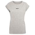 T-Shirt MERCHCODE "Damen Ladies Believe Front Extended Shoulder Tee" Gr. 4XL, grau (heathergrey) Herren Shirts T-Shirts