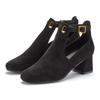 Stiefelette LASCANA, Damen, Gr. 37, schwarz, Obermaterial: 100% Textilmaterial. Futter: 100% Lederimitat. Decksohle: 100% Lederimitat. Laufsohle: 100% Synthetik, unifarben, casual, Schuhe, Stiefel, Boots mit Blockabsatz und besonders softer...