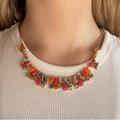 Kate Spade Jewelry | Kate Spade Crystal Statement Necklace | Color: Orange/Pink | Size: Os