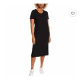 Jessica Simpson Dresses | Jessica Simpson Ladies Short-Sleeved Midi Dress | Color: Black | Size: Xl