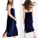 Madewell Dresses | Madewell Blue Velvet Dress | Color: Blue | Size: Xs