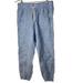 Athleta Pants & Jumpsuits | Athleta Womens Pants Cabo Blue Linen Jogger Casual Beach Pockets Size 8 | Color: Blue | Size: 8