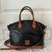 Dooney & Bourke Bags | Dooeny & Bourke Dillen Zip Zip Dome Barrel Satchel Tote Handbag Crossbody | Color: Black/Tan | Size: Os