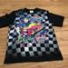 Adidas Shirts | Adidas Jeremy Scott Shirt Js Rally Nascar Style Print Size Xs | Color: Black | Size: Xs