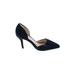 Sole Society Heels: Pumps Stiletto Minimalist Blue Plaid Shoes - Women's Size 6 - Pointed Toe