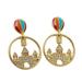 Kate Spade Jewelry | Kate Spade Hot Air Balloon Crystal Castle Drop Earrings | Color: Blue/Red | Size: Os