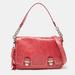 Coach Bags | Coach Coral Pink Leather Poppy Flap Shoulder Bag | Color: Pink | Size: Os