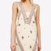 Free People Dresses | Free People Ms Size Large Ivory Cream Embroidered Never Been Bandeau Mini Dress | Color: Cream/Red | Size: L