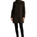 Ralph Lauren Jackets & Coats | Lauren Ralph Lauren Women Black Wool Blend Buckle-Collar Coat Size 10 Nwt 345$ | Color: Black | Size: 10